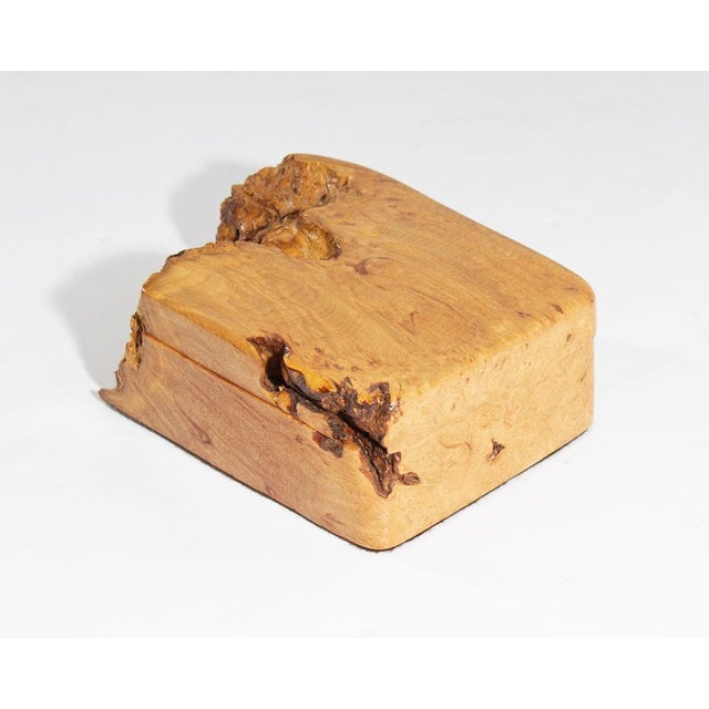 Contemporary Burlwood Dresser Box For Sale - Image 3 of 9