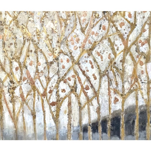 Gold Leaf Tree Painting by Bryan Boomershine For Sale In Palm Springs - Image 6 of 7