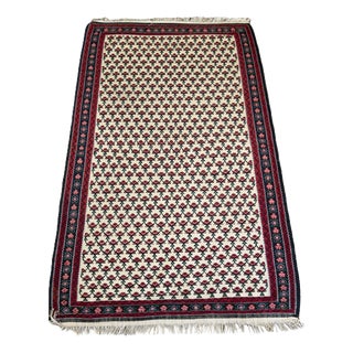 Farahan Rug with Floral Pattern by Ignoto for Ignoto For Sale