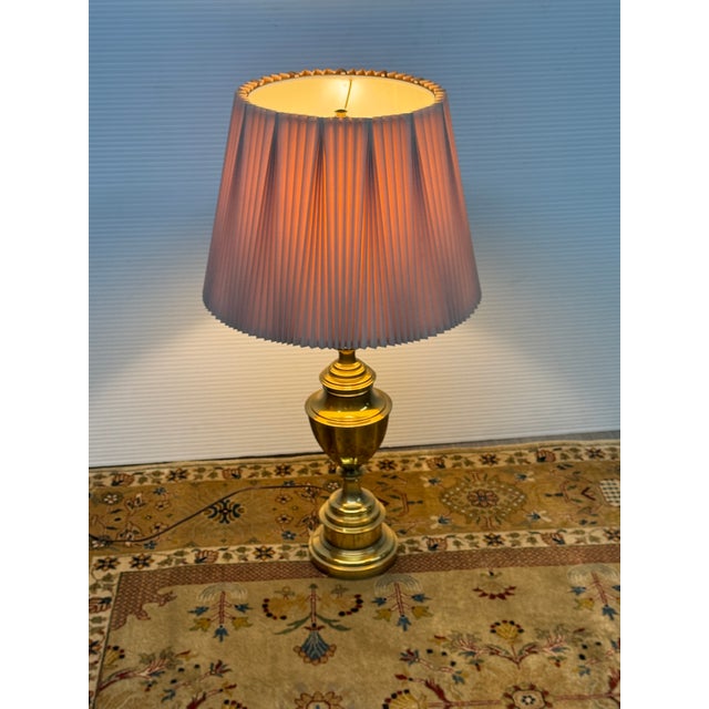Stiffel Brass Table Lamp For Sale - Image 9 of 12