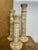 Set of 3 Vintage Sarreid Graduated Tessellated Bone Candle Holders For Sale In Dallas - Image 6 of 6