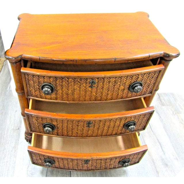 Tommy Bahama Landis Hall Bamboo Commode Chest Lexington Home Brands LHB 513-621 For Sale - Image 17 of 18