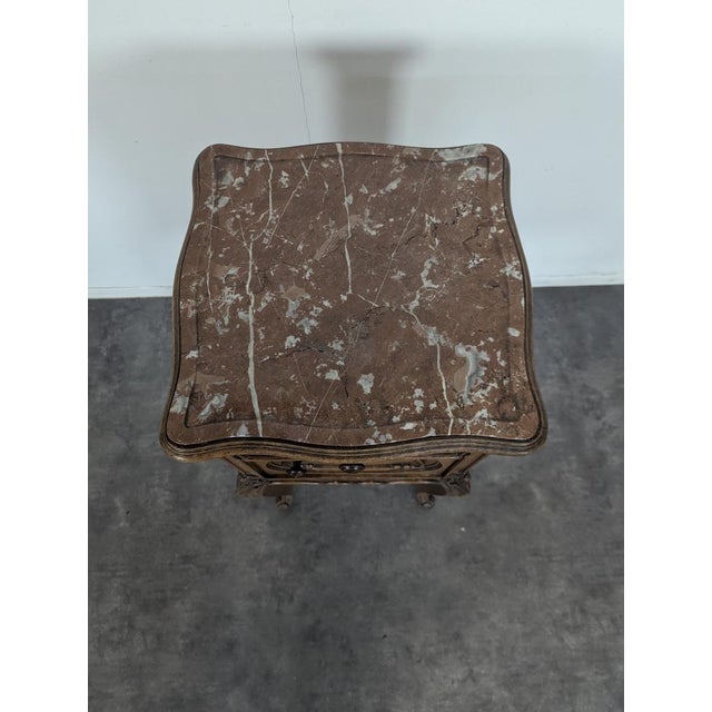 Louis XV Bedside Table in Walnut For Sale - Image 3 of 7