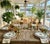 Forest Green Set of Six Fern & Co. For Anthropologie "Palm Tree" Salad Plates For Sale - Image 8 of 12