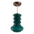 Vintage Swedish Flygsfors Teal Glass Pendant For Sale
