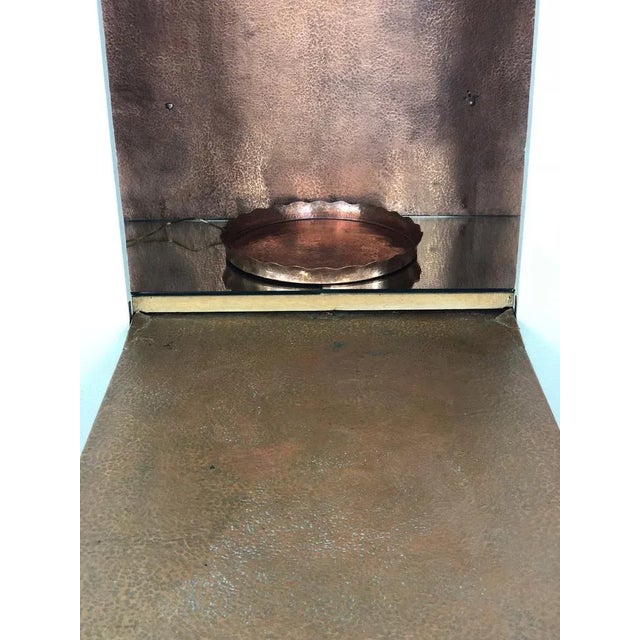 1940s Vintage Wood and Copper Bar Cabinet by Luigi Scremin For Sale - Image 5 of 18