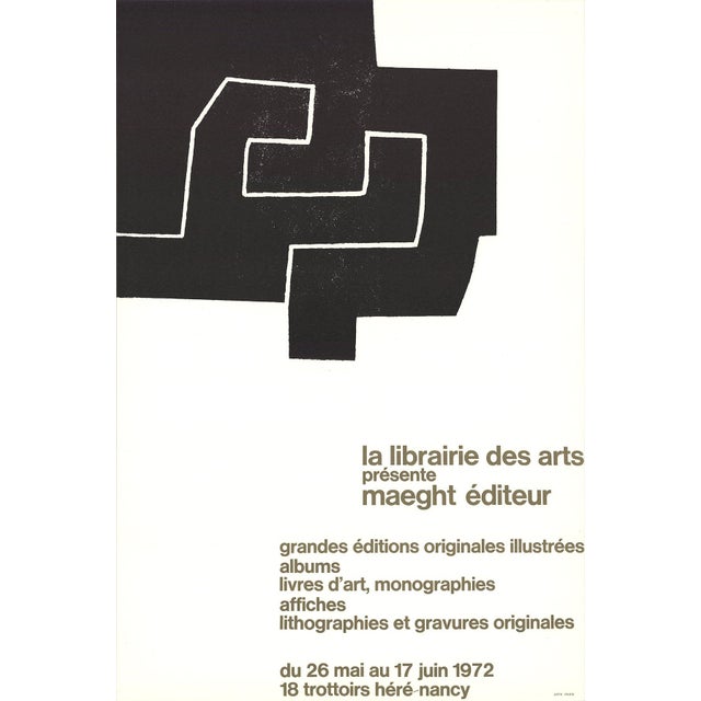 Artist: Eduardo Chillida Title: La Librairie des Arts Year: 1972 Signed: No Medium: Lithograph Paper Size: 30 x 20 inches...