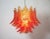 Italian Murano Six-Tier Amber Felci Glass Chandelier – 36 Glasses For Sale In Los Angeles - Image 6 of 8