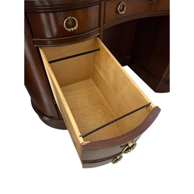 1990s Sligh Furniture "Kidney Desk" For Sale - Image 10 of 12