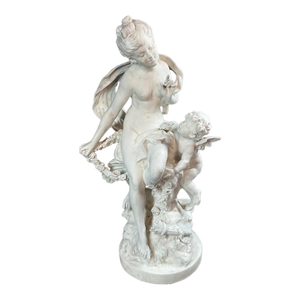19c Moreau Sèvres White Neoclass Porcelain Statue