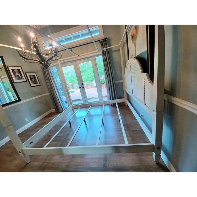 Ethan Allen Swedish Home Four Poster and Canopy Bed King Size For Sale - Image 10 of 12