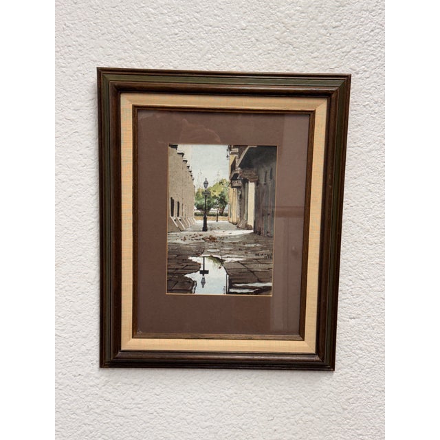 Design Plus Gallery presents a Framed New Orleans Watercolor Painting by Paul De La Fille. Paul De La Fille (1927–2010)...