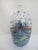 Blue Donald Carlson Pacific Nw Blue Green Studio Art Glass Spherical Vase For Sale - Image 8 of 10