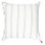 White With Grey Stripes Down Linen Pillow For Sale
