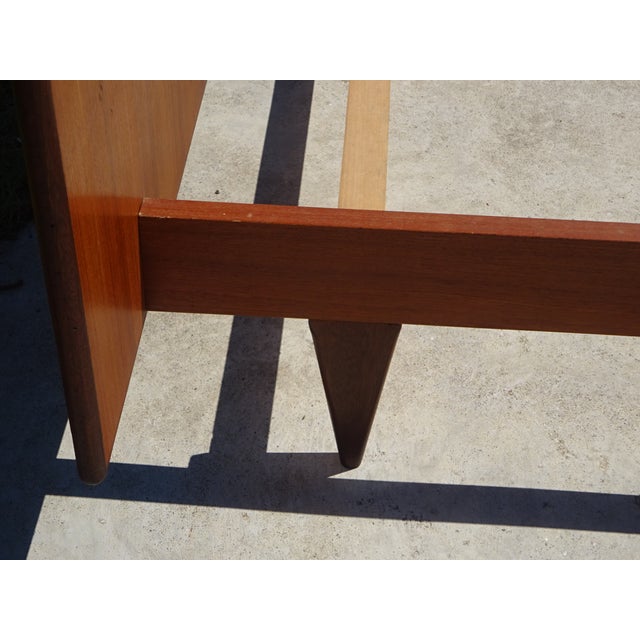 Vintage Teak Bed with Integrated Nightstand, 1960s For Sale - Image 18 of 18
