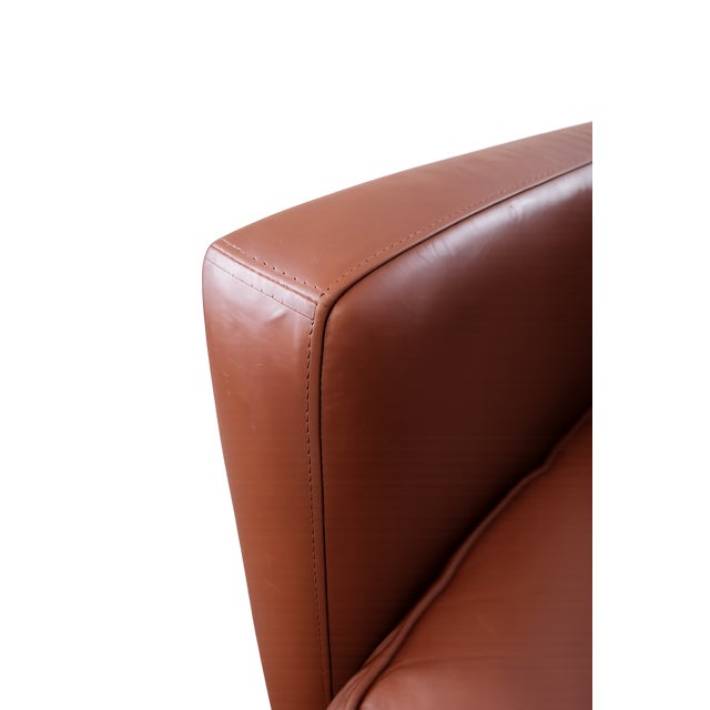 Mid 20th Century Bradington & Young Brown Leather Chair For Sale In Baltimore - Image 6 of 10