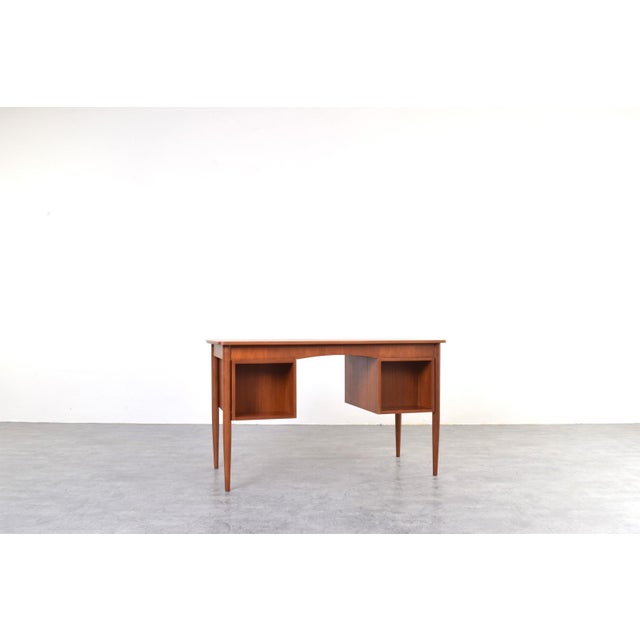 Wood Mid-Century Modern Danish Teak Desk, 1960s For Sale - Image 7 of 18