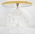 Metal Pair of Large 14" Diameter Cut Glass Urn Vase Shape Table Lamps Stunning MINT For Sale - Image 7 of 10