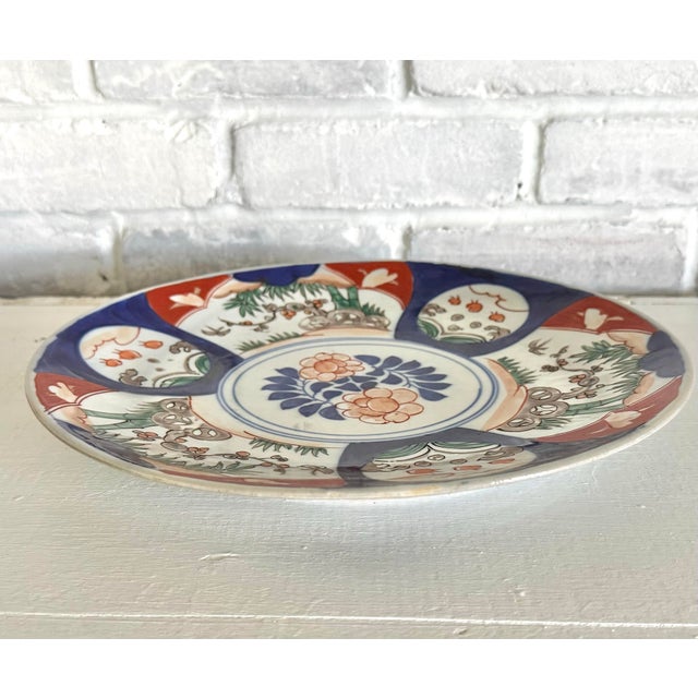 Antique Porcelain Japanese Imari Charger For Sale - Image 4 of 6