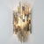 Sculpted Glass Silver Yellow Wall Light from Poliarte, Italy, 1970s For Sale - Image 9 of 13