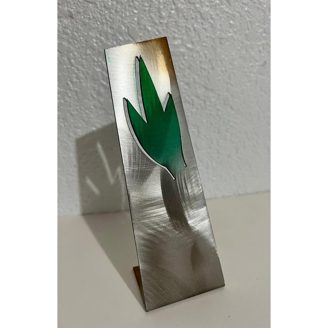 Zigi Ben-Haim, Israeli Contemporary Abstract Geometric Painted Pierced Sculpture Zigi Ben Haim, 1998 For Sale - Image 10 of 13