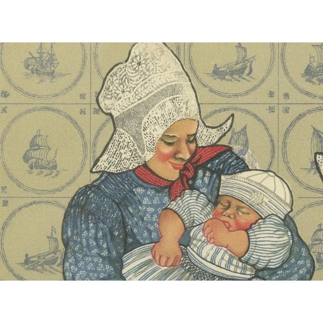 1930s After Rie Cramer, Women & Children of Volendam in Traditional Dress, 1932, Paper For Sale - Image 5 of 10