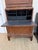 British Colonial Style Woven Rattan and Faux Bamboo Cabinet That Converts to a Secretary, C 1970's For Sale - Image 4 of 11