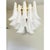 Luxury and and elegant frosted “selle”murano glass chandelier transparent frosted “selle” elements in murano glass poured...