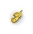 Metal Vintage 22k Gold Nugget Pendant With Pac-Man Resemblance For Sale - Image 7 of 10