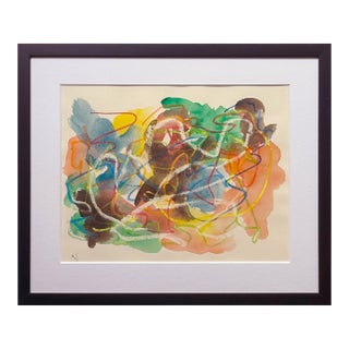 Bruce J. Bloom Original Abstract Drawing 19 X 16 For Sale