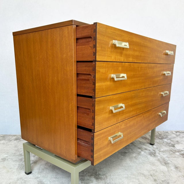 Brown Vintage Limba Afrormosia Chest of Drawers by Leslie Dandy for G-Plan, 1950s For Sale - Image 8 of 16