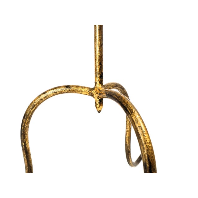 Gold Vintage Gold Metal Martini Table, 1950s For Sale - Image 8 of 10