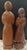 From the 1940's this is a rare pair of John Rood Solid oak carved figures. The larger figure is titled "The Neighbor" and...