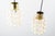 Metal Bubble Glass Pendant Lamps attributed to Helena Tynell & Heinrich Gantenbrink for Limburg, 1960s, Set of 2 For Sale - Image 7 of 9