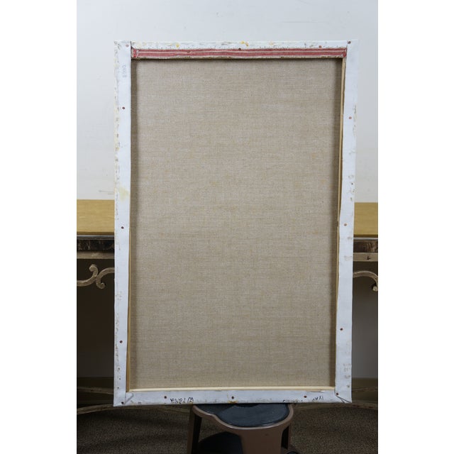 Late 20th Century Angels Detail From Saint Cecilia Oil Painting After John William Waterhouse 36" For Sale - Image 9 of 10