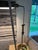 Vintage Adjustable Brass Pharmacy Floor Lamp With Patinated Finish For Sale - Image 11 of 12