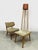 Set of Vintage Wingback Easy Chair with Ottoman by Herta-Maria Witzemann Schörle and Gölz Stuttgart, 1950s For Sale - Image 3 of 7
