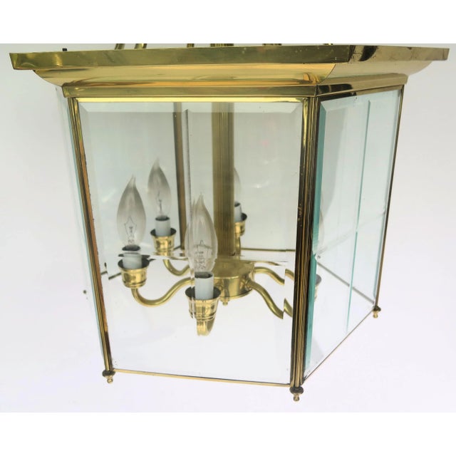 Vintage 1970s 6 Light Asian Cage Style Chandelier For Sale - Image 4 of 7