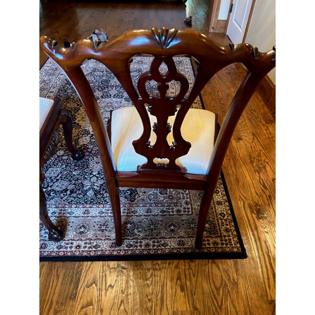 Maitland - Smith (6) Maitland-Smith Philadelphia Upholstered Dining Chair For Sale - Image 4 of 8