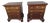 Pair James Sterling Mahogany Nightstands Tables Designer Bachelors Chest For Sale