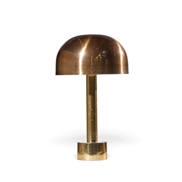 Laurel Lighting Inc. Mid 20th Century Robert Sonneman for Laurel Mid Century Brass Dome Table Lamp - Pair For Sale - Image 4 of 7