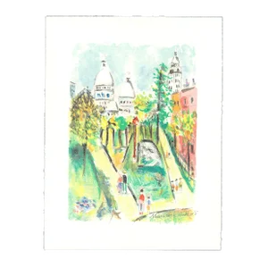“Sacré Cœur” (Paris) by Maurice Utrillo 1955 Lithograph