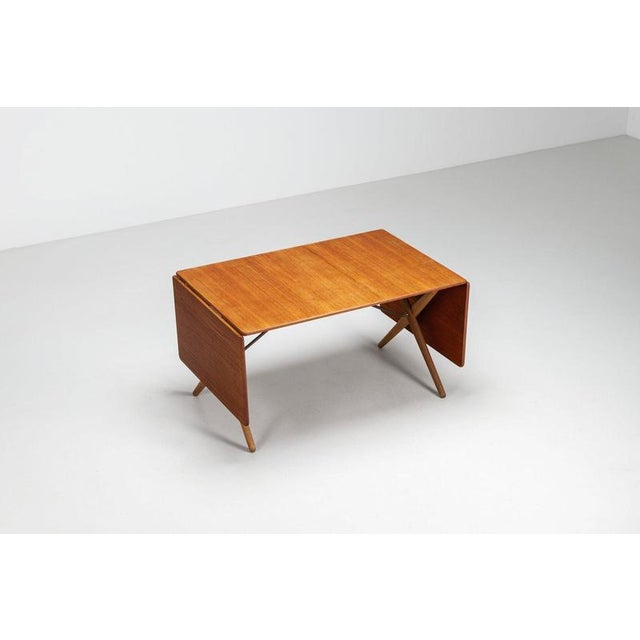 Andreas Tuck Model AT-309 Dining Table in Teak by Hans Wegner for Andreas Tuck, Denmark, 1952 For Sale - Image 4 of 18