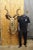 Vintage Greater Kudu African Shoulder Mount Large Taxidermy. Circa Late 20th Century. Measurements (Overall): 54" H x 30"...