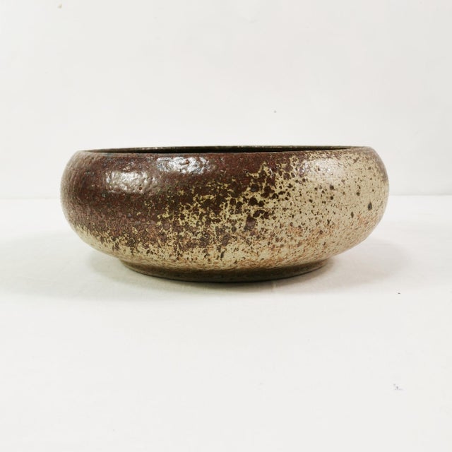 Large Mid-Century Modern Ceramic Bowl from Tromborg, Denmark, 1960s For Sale - Image 4 of 12