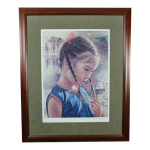 1990s Wai Ming Breeze 30" Signed & Numbered Lithograph Print