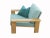 Set of Oak Armchair with Ottoman, 1970s For Sale - Image 9 of 13