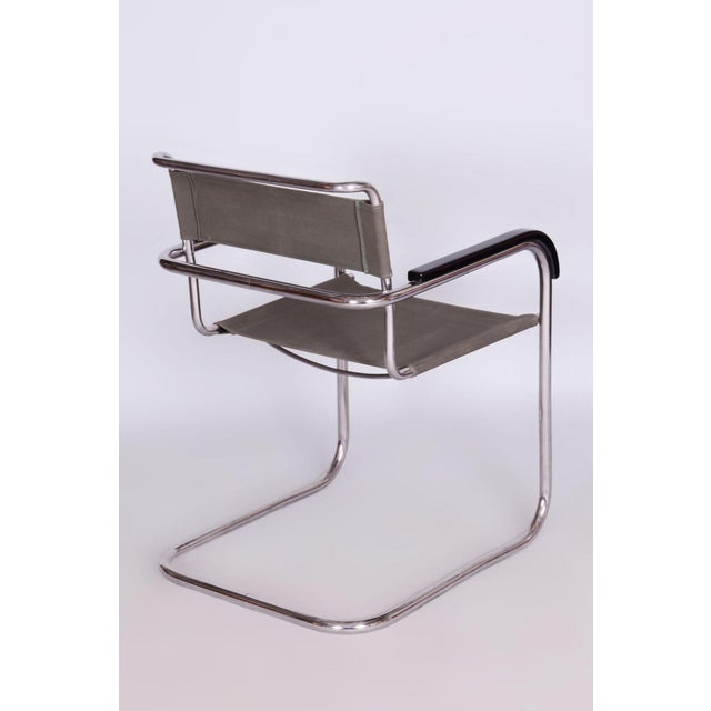 Metal Bauhaus Chrome Armchair by Marcel Breuer, Czechia, 1930s For Sale - Image 7 of 11