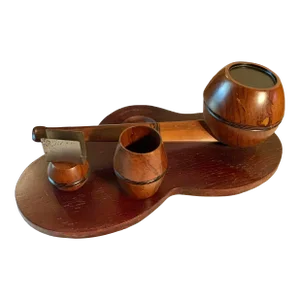 Early 20th Century Wood Art Deco Style Pipe Stand