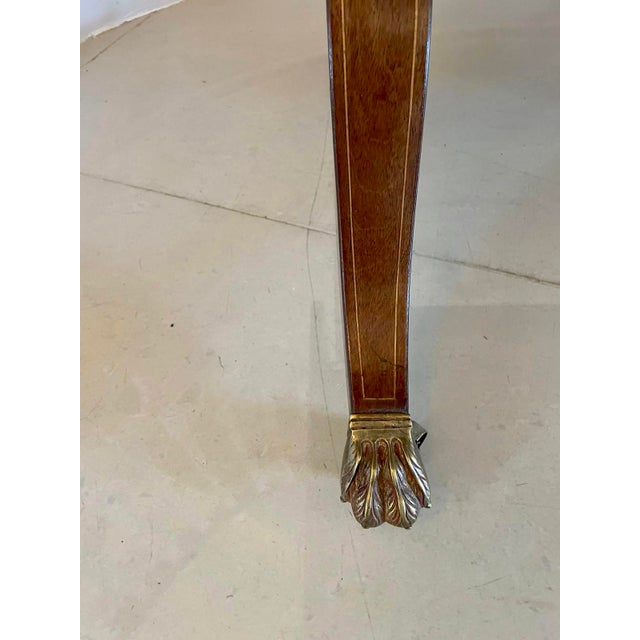 Antique George Iii Inlaid Mahogany Free Standing Sofa Table, 1820s For Sale - Image 16 of 18